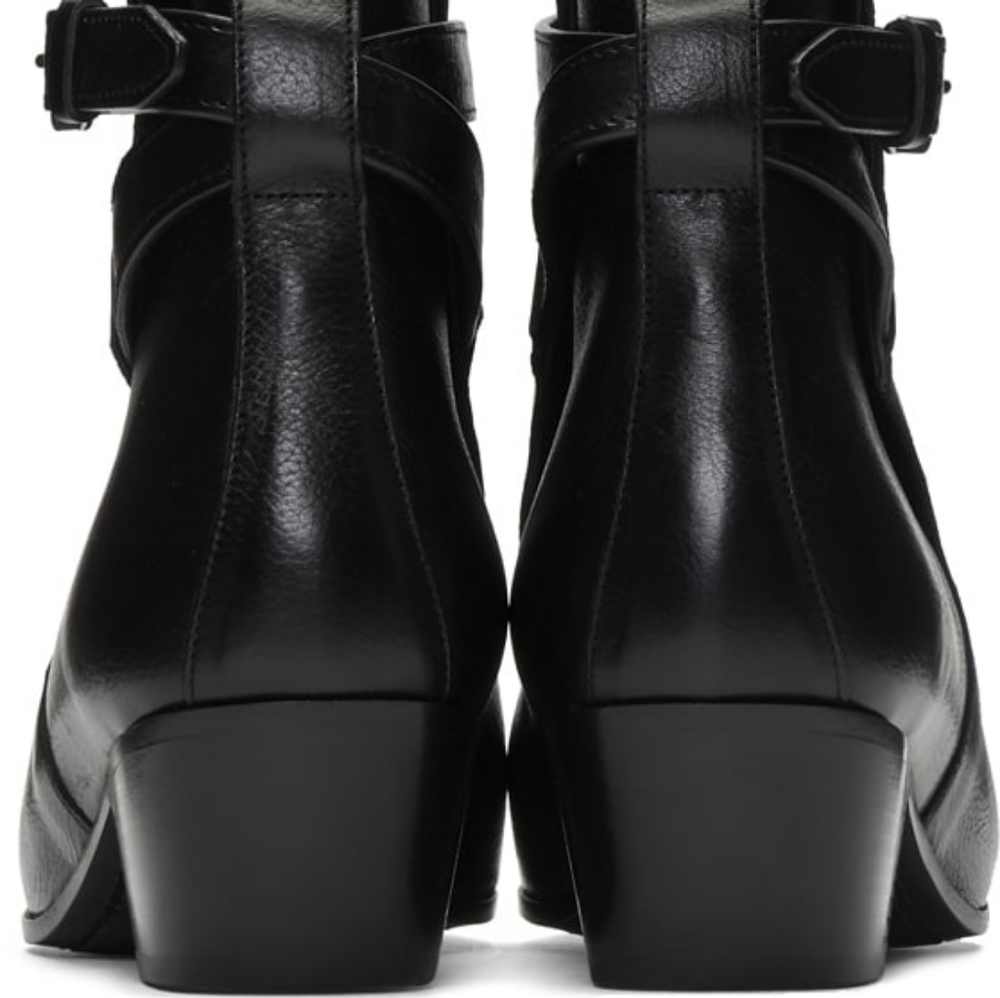 AUTHENTIC YSL Black Wyatt Jodhpur Boots - Picture 6 of 15
